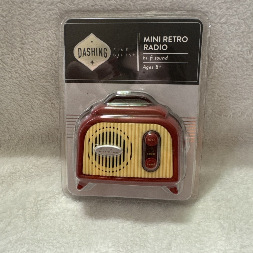 Vintage‎ Red Radio Look Mini Retro FM Hi-Fi Sound Auto Scan Pull Up Antenna 2018